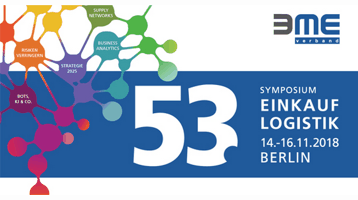 Wir sind auf dem 53. BME-Symposium Einkauf u. Logistik