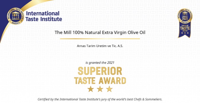 SUPERIOR TASTE AWARD FÜR DIE THE MILL NATIVES OLIVENÖL EXTRA