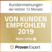 Von Kunden Empfohlen! 2019