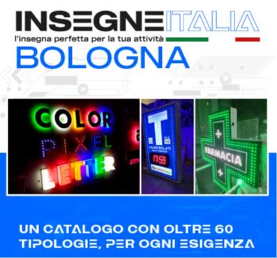 SEGNE LUMINOSE BOLOGNA, PER NEGOZI E ATTIVITÀ COMMERCIALI